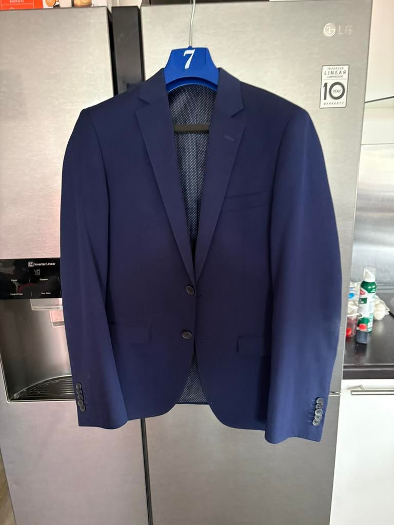 Stijlvolle Navy Blazer & pantalon Seven 7 Square Maat 48, Kleding | Heren, Kostuums en Colberts, Ophalen of Verzenden, Zo goed als nieuw