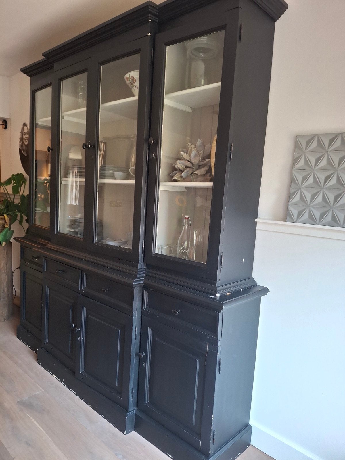 mooi zwarte kast, Huis en Inrichting, Ophalen, Gebruikt, Met deur(en), 150 tot 200 cm