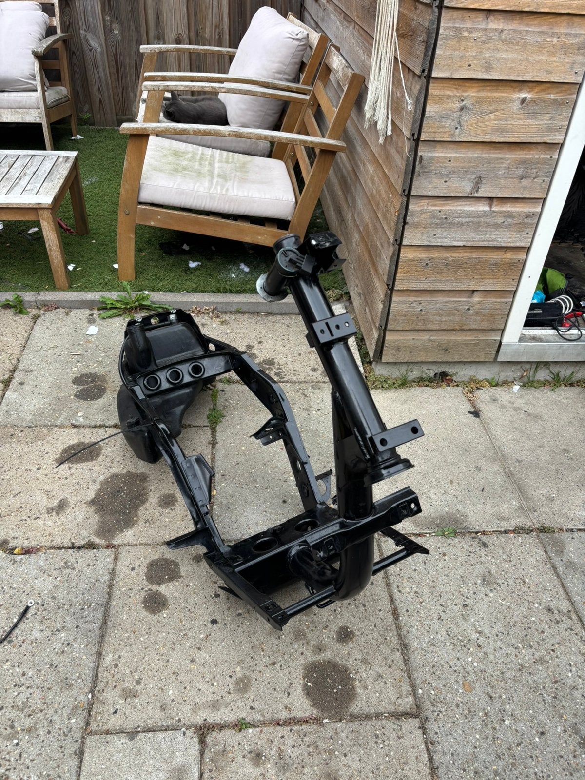 Zip brom frame, Fietsen en Brommers, Brommeronderdelen | Scooters, Ophalen, Zo goed als nieuw, Frame, Piaggio