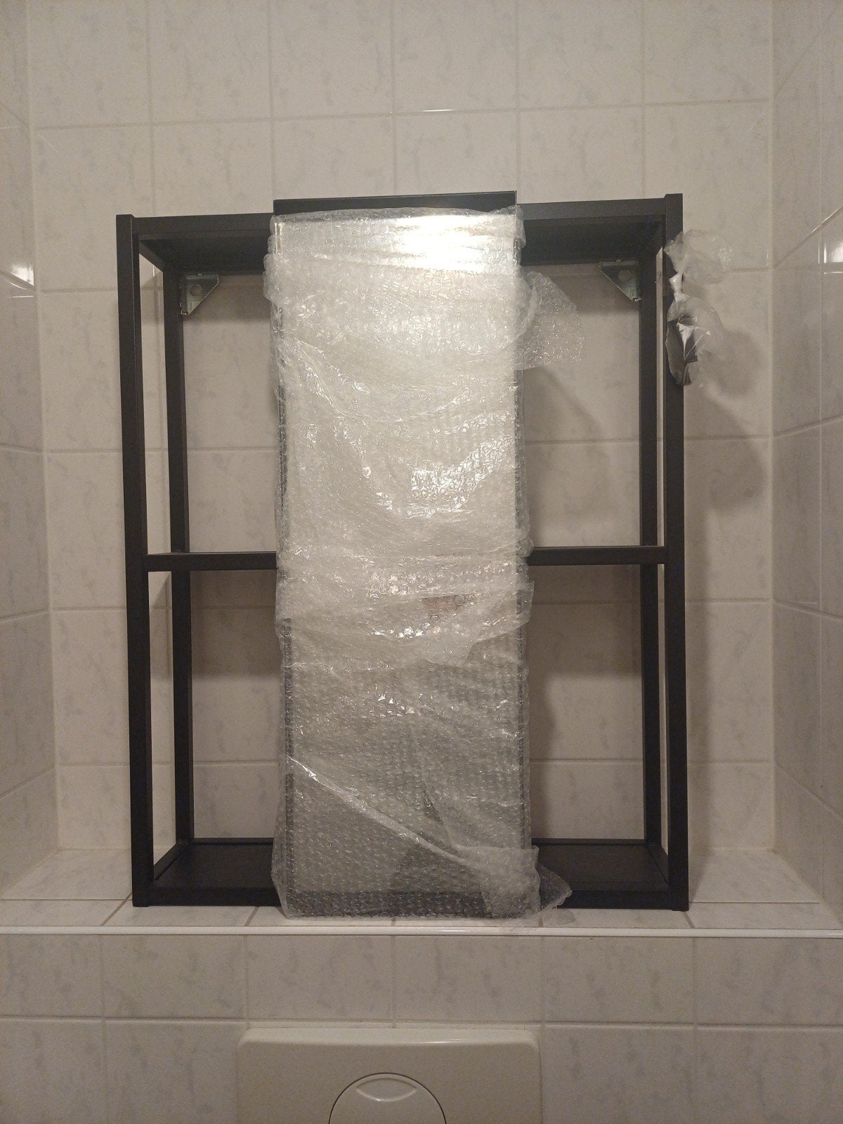 Ikea ENHET spiegelkast, 60x17x75cm, zwart, z.g.a.n., Ophalen, Zo goed als nieuw, Minder dan 100 cm, Rechthoekig