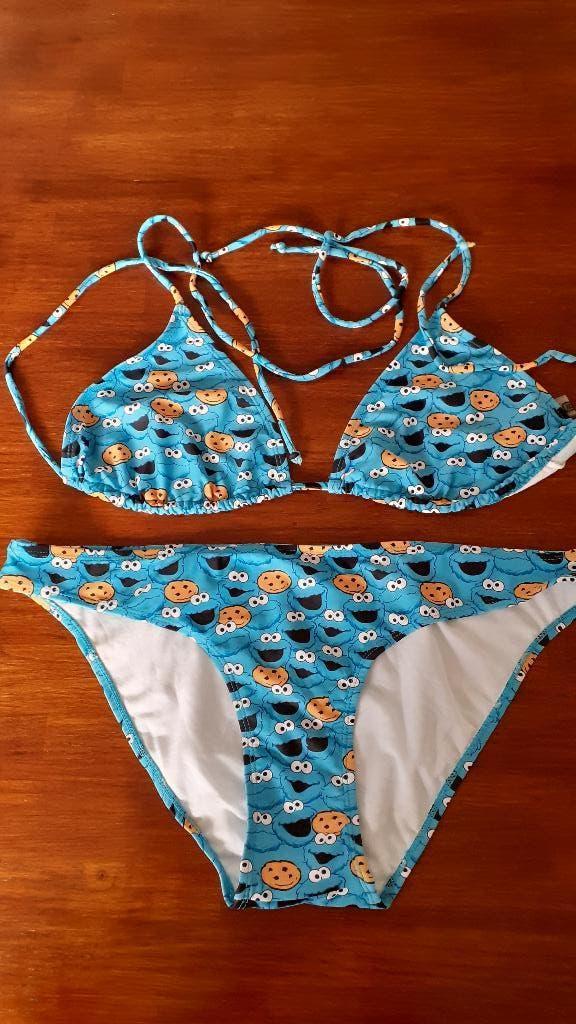 Bikini, Ophalen of Verzenden, Zo goed als nieuw, Blauw, Bikini