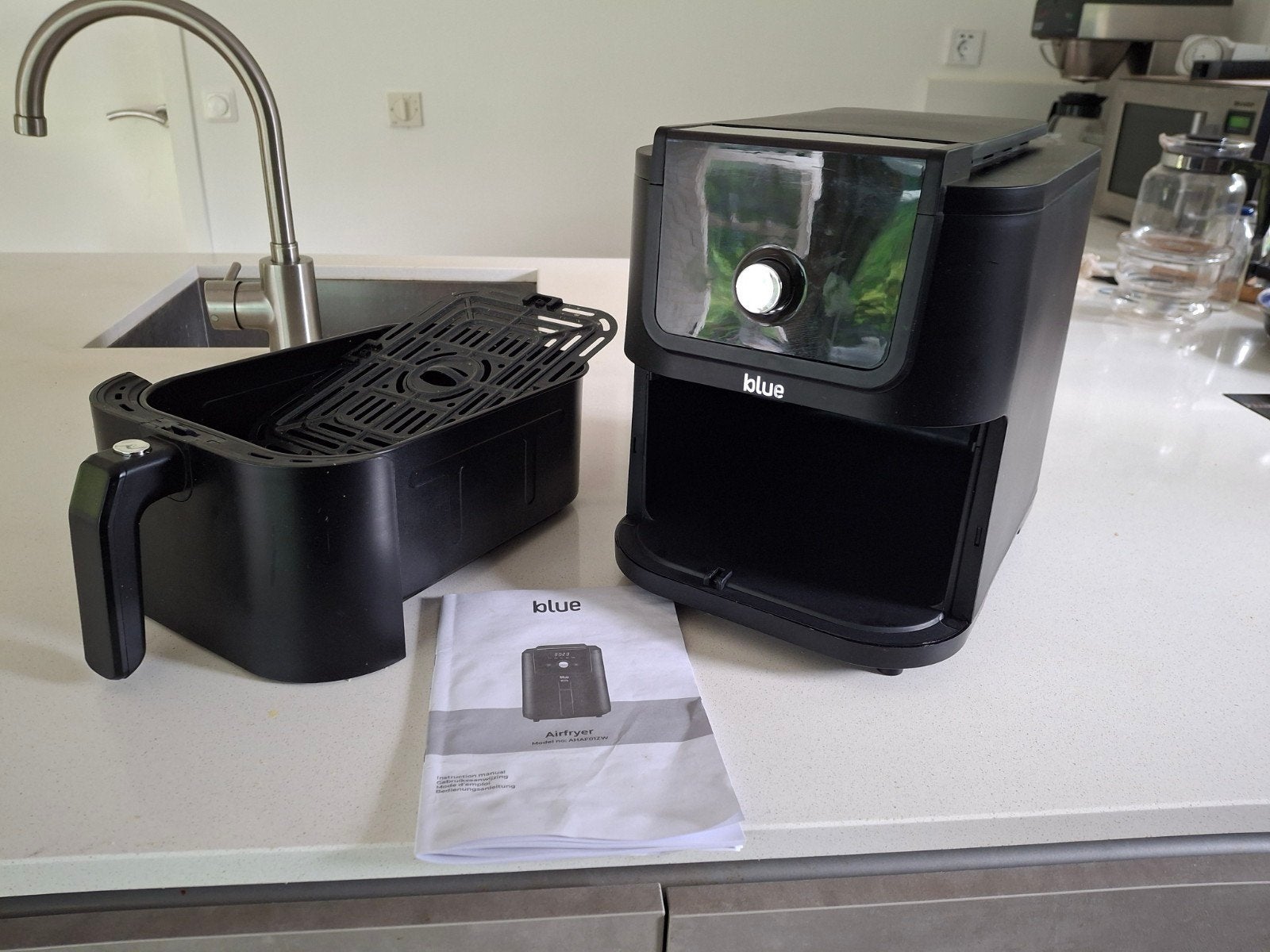 Airfryer blue, Ophalen of Verzenden, Zo goed als nieuw, Airfryer