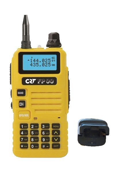 CRT FP00 Portofoon Dualband 5watt Geel met tafellader NIEUW, Met broekklem, Nieuw, 15 km of meer, Ophalen of Verzenden