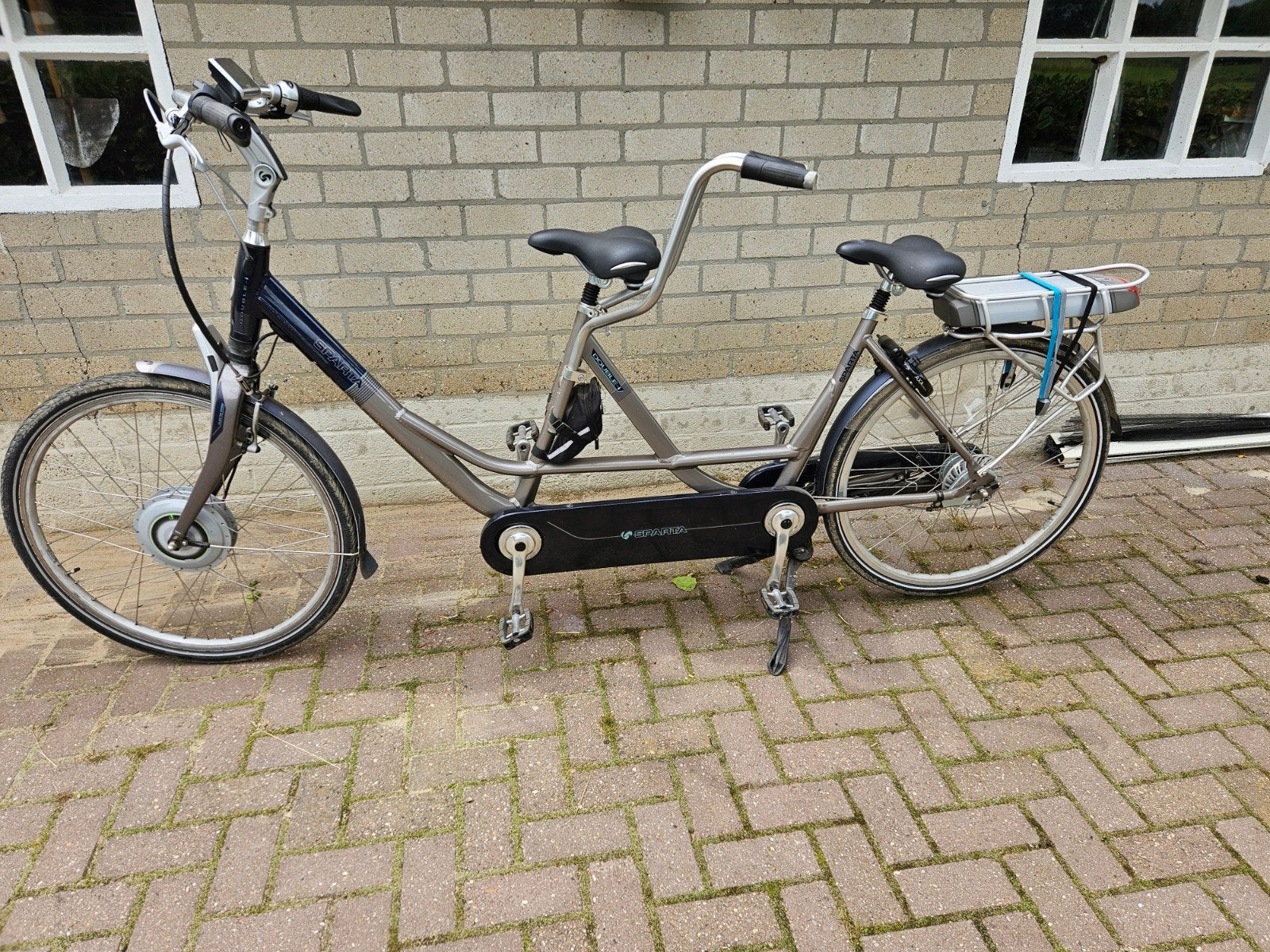 Elektrische tandem Sparta, Fietsen en Brommers, Fietsen | Tandems, Minder dan 10 versnellingen, Sparta, Gebruikt, Velgrem