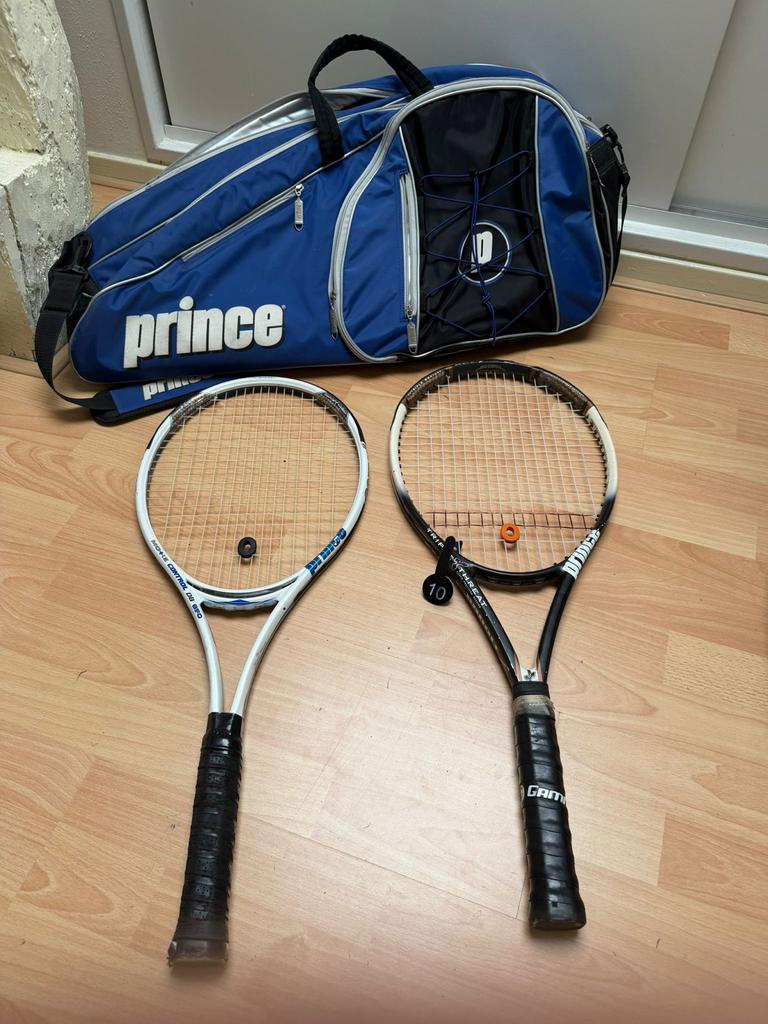 Tennisrackets Gripmaat L4 (300g en 350g) met Prince Tas #30, Gebruikt, L4, Prince, Ophalen of Verzenden