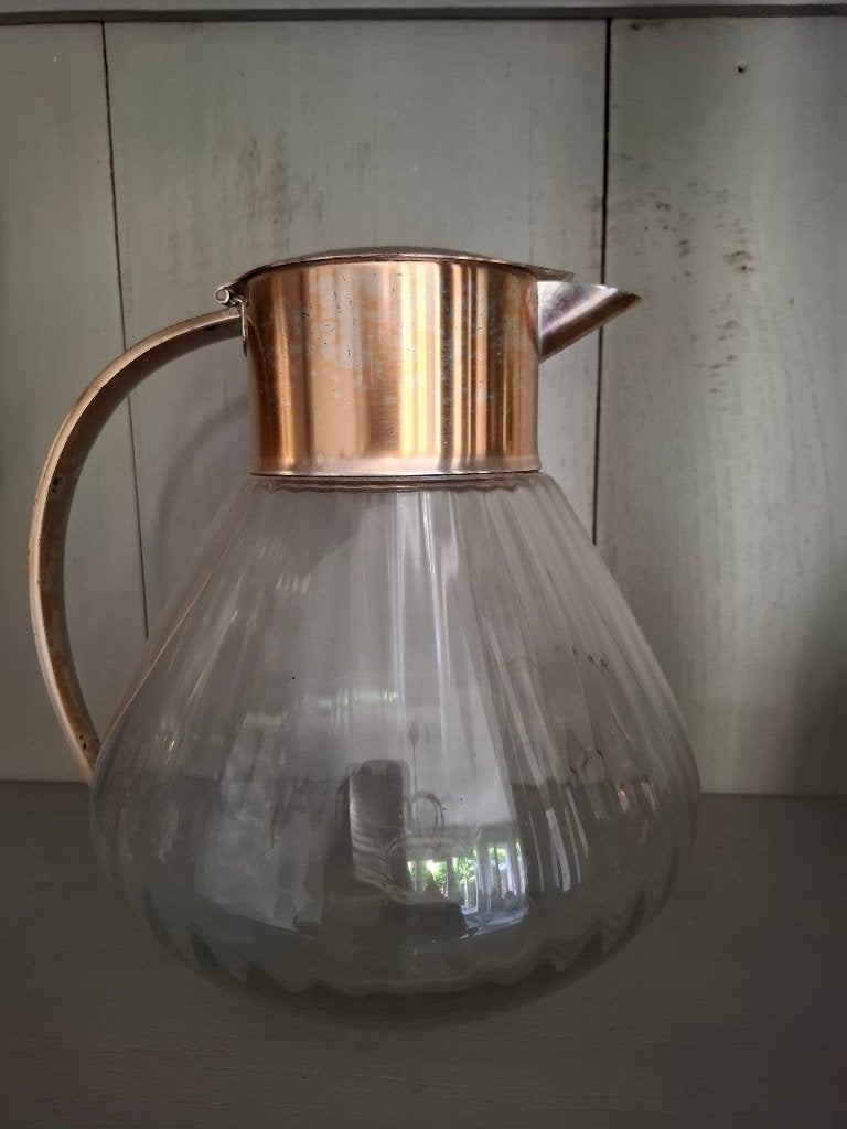 Vintage Kalte Ente karaf (retroperiode) met ijsinzet, Ophalen of Verzenden