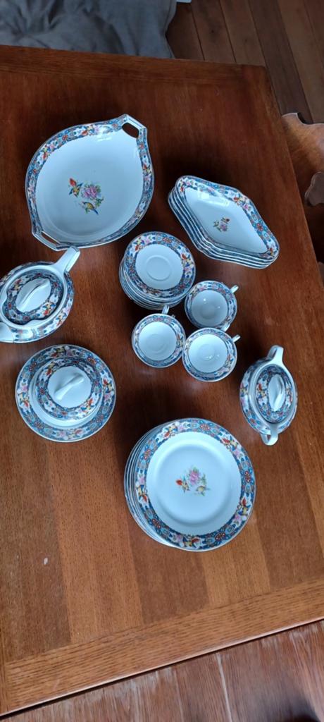Vintage Frareuits Jos ten Berg Utrecht Servies met Vogeldec, Ophalen