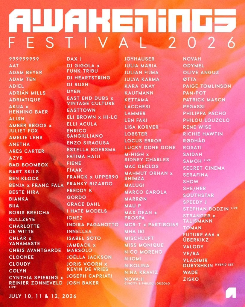 Awakenings Festival ticket te koop voor vrijdag 10 juli 2026, Eén persoon