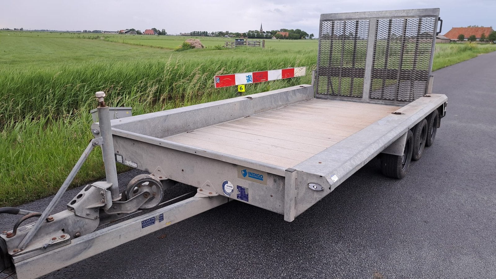 Hapert tridem drieas machinetransporter !!!, Auto diversen, Aanhangers en Bagagewagens, Ophalen of Verzenden, Nieuw