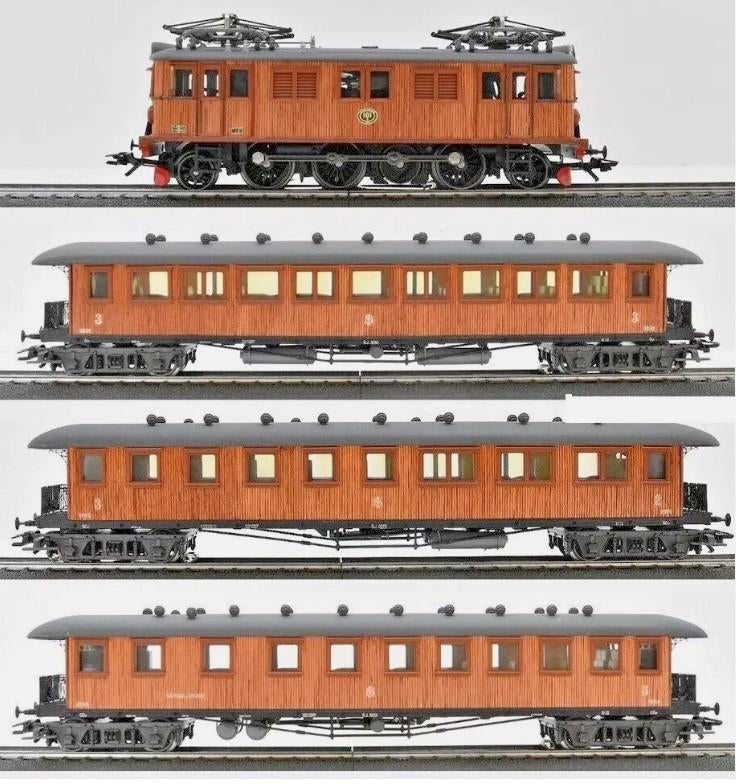 Marklin H0 2670 OVP Historische sneltrein 1938, Hout van SJ, Wisselstroom, Wagon, Ophalen of Verzenden, Zo goed als nieuw