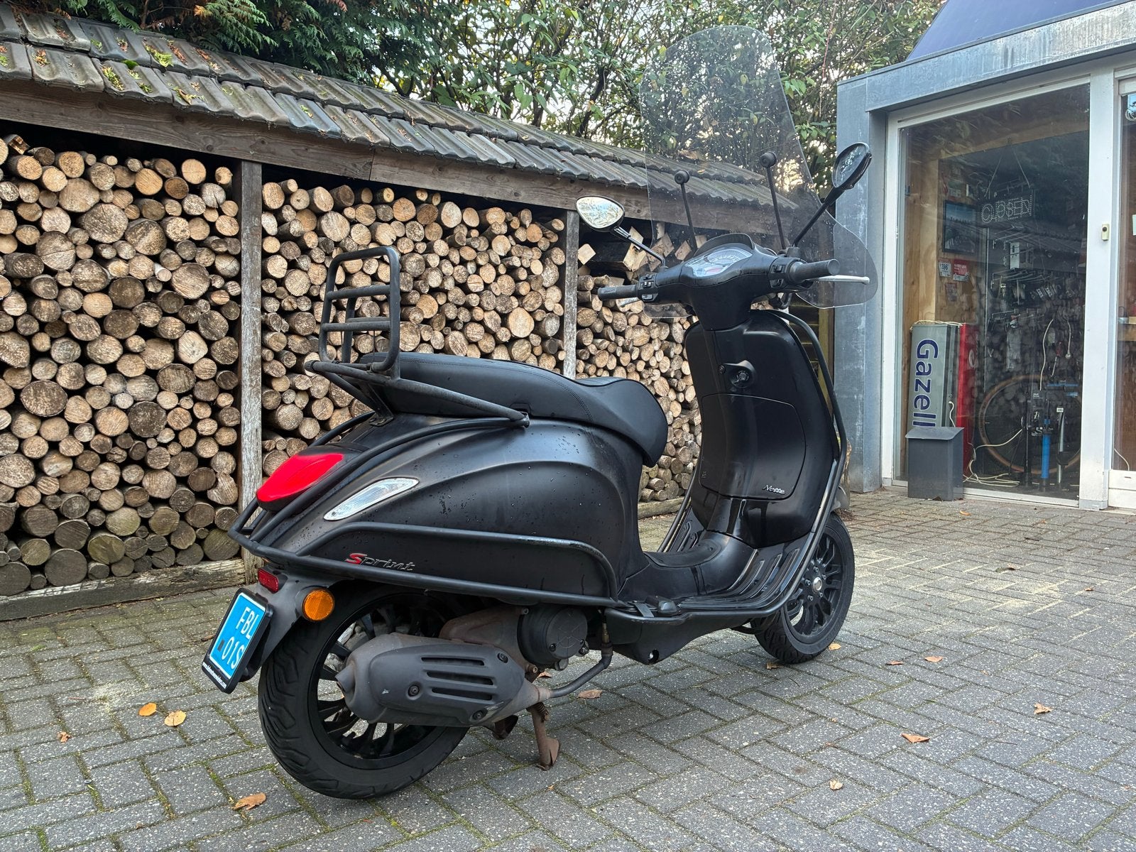 Vespa Sprint Notte Mat Zwart 2020, Ophalen, Gebruikt, Maximaal 45 km/u, Vespa S