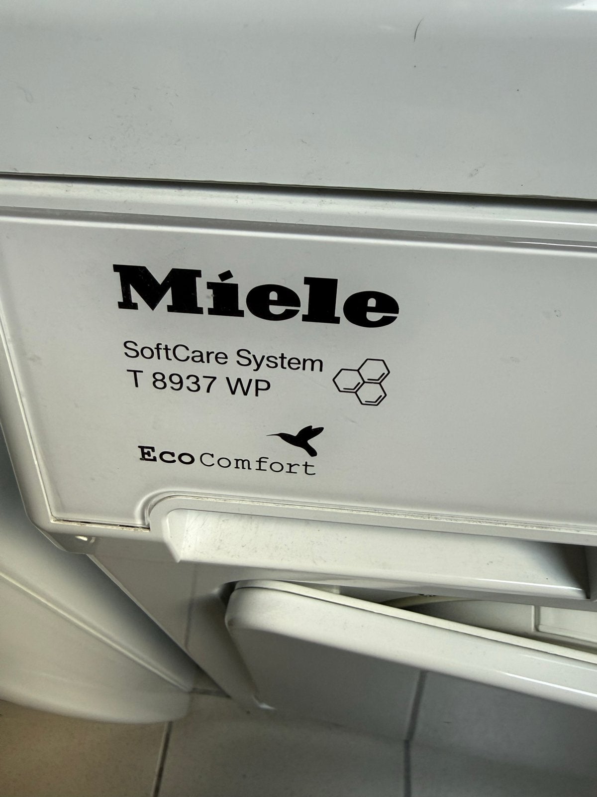 Miele T 8937 WP EcoComfort SoftCare System Wasdroger, Witgoed en Apparatuur, Ophalen, Gebruikt, 8 tot 10 kg, Voorlader