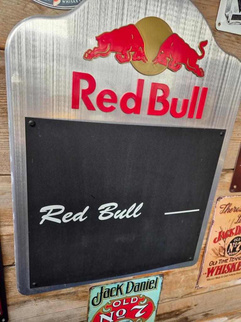 Red Bull krijt bord, Ophalen of Verzenden, Reclamebord