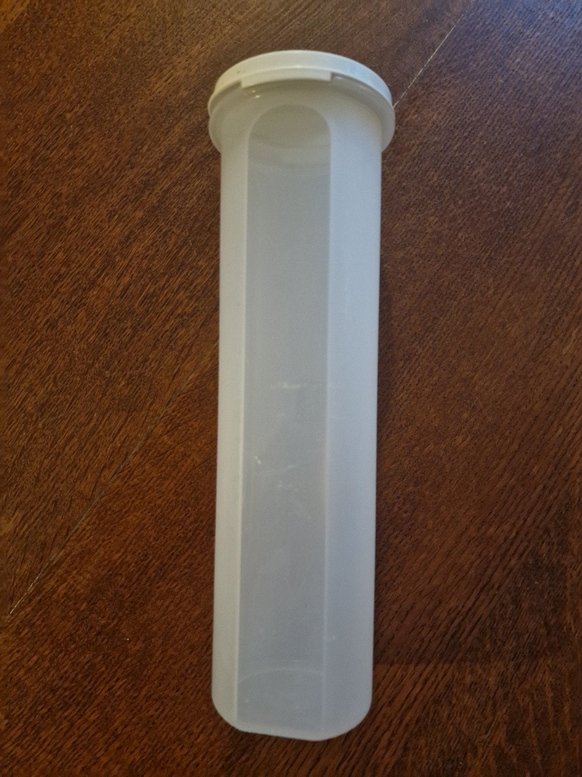Tupperware ruimtespaarder nr 5.  1,1 liter, Bewaardoos, Wit, Ophalen of Verzenden, Zo goed als nieuw