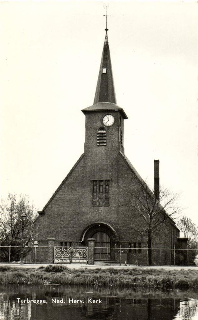 Terbregge, Ned. Herv. Kerk - Alexanderkerk - ongelopen, Ophalen of Verzenden, 1960 tot 1980, Ongelopen, Zuid-Holland