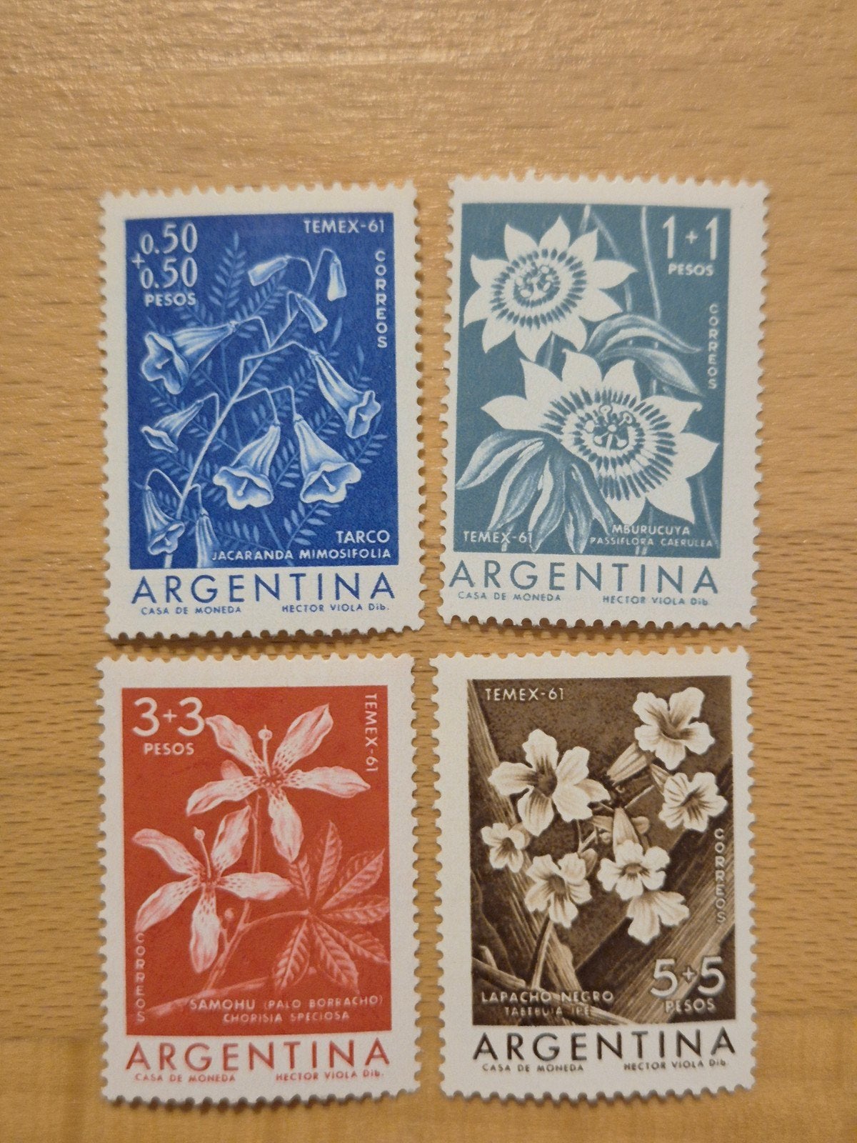 Argentinië 1960 bloemen, Ophalen of Verzenden, Postfris, Zuid-Amerika