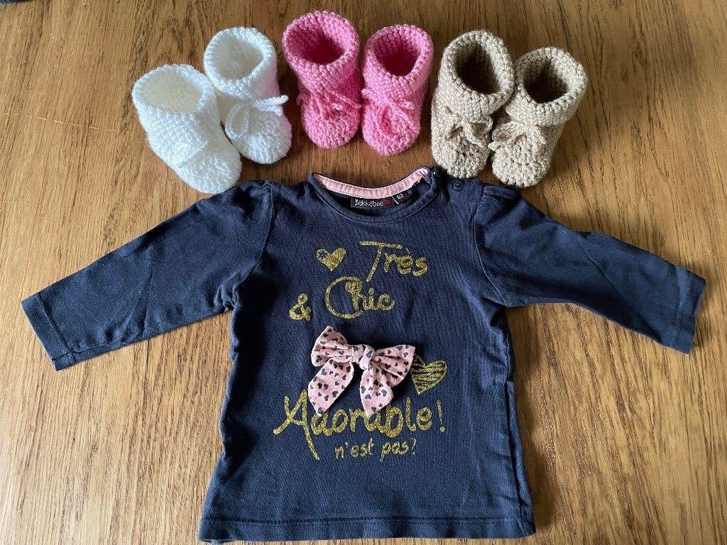 Baby shirtje lange mouwen Bakkaboe maat 62 babykleding, Meisje, Ophalen of Verzenden, Zo goed als nieuw, Bakkaboe