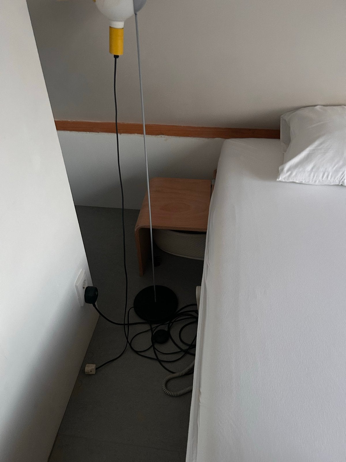 Elektrisch Auping tweepersoons bed met matrassen, Ophalen, Bruin, Tweepersoons, Overige maten