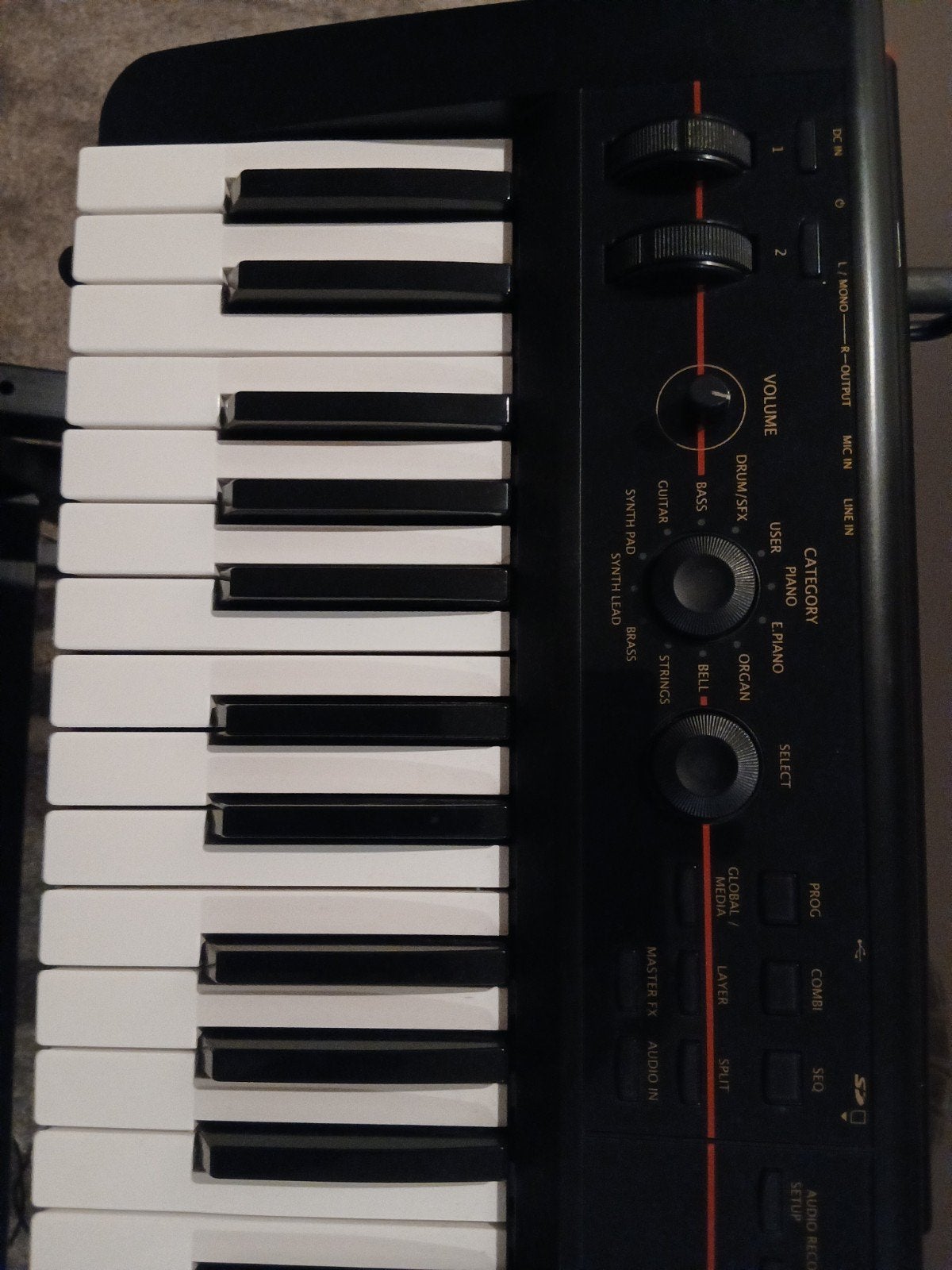 Korg Kross 1, Ophalen