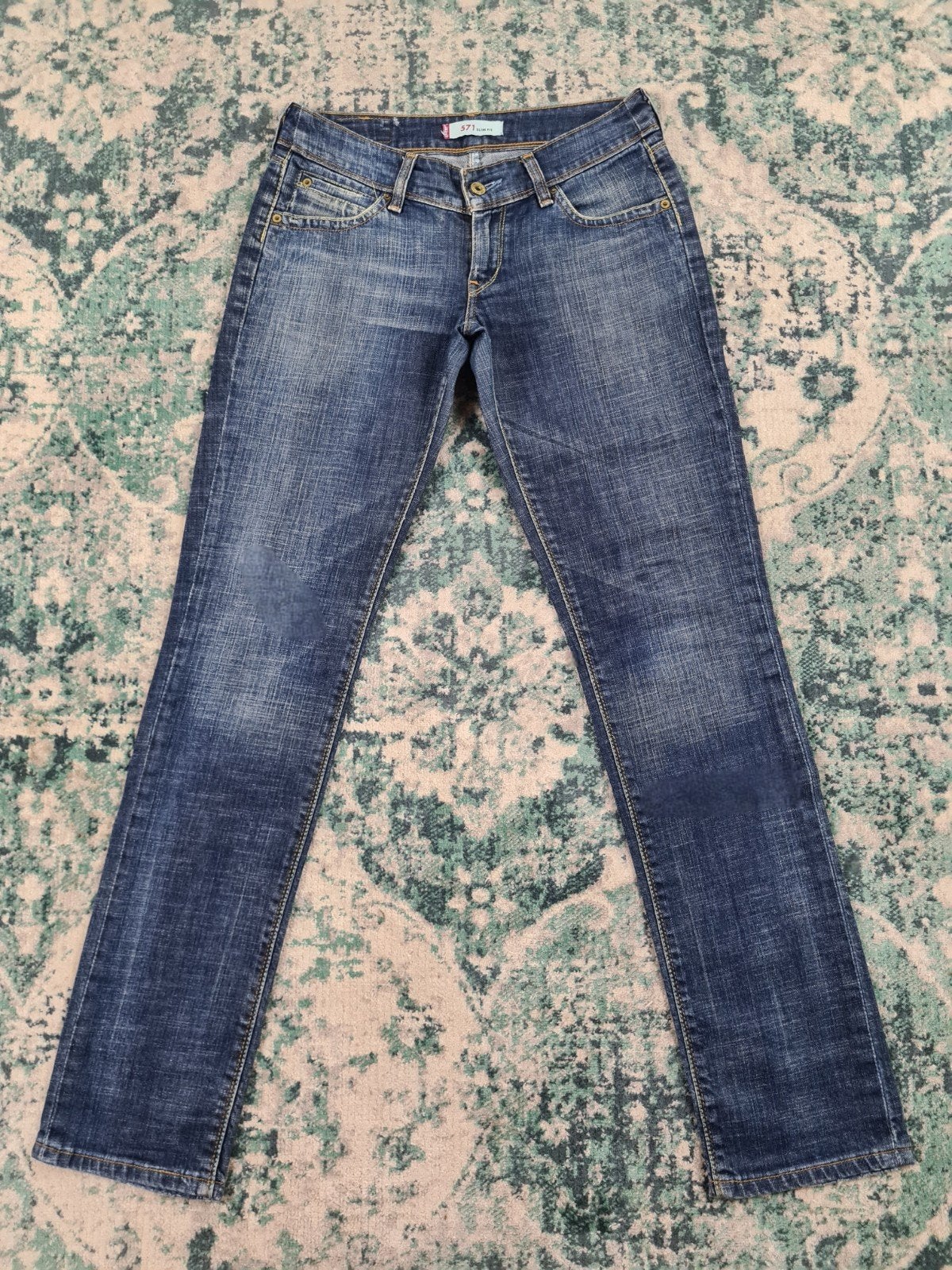 Levi's 571 slim fit W29 L34 WMN Tulsi2934 Blauw, Blauw, Ophalen of Verzenden, Zo goed als nieuw, W28 - W29 (confectie 36)