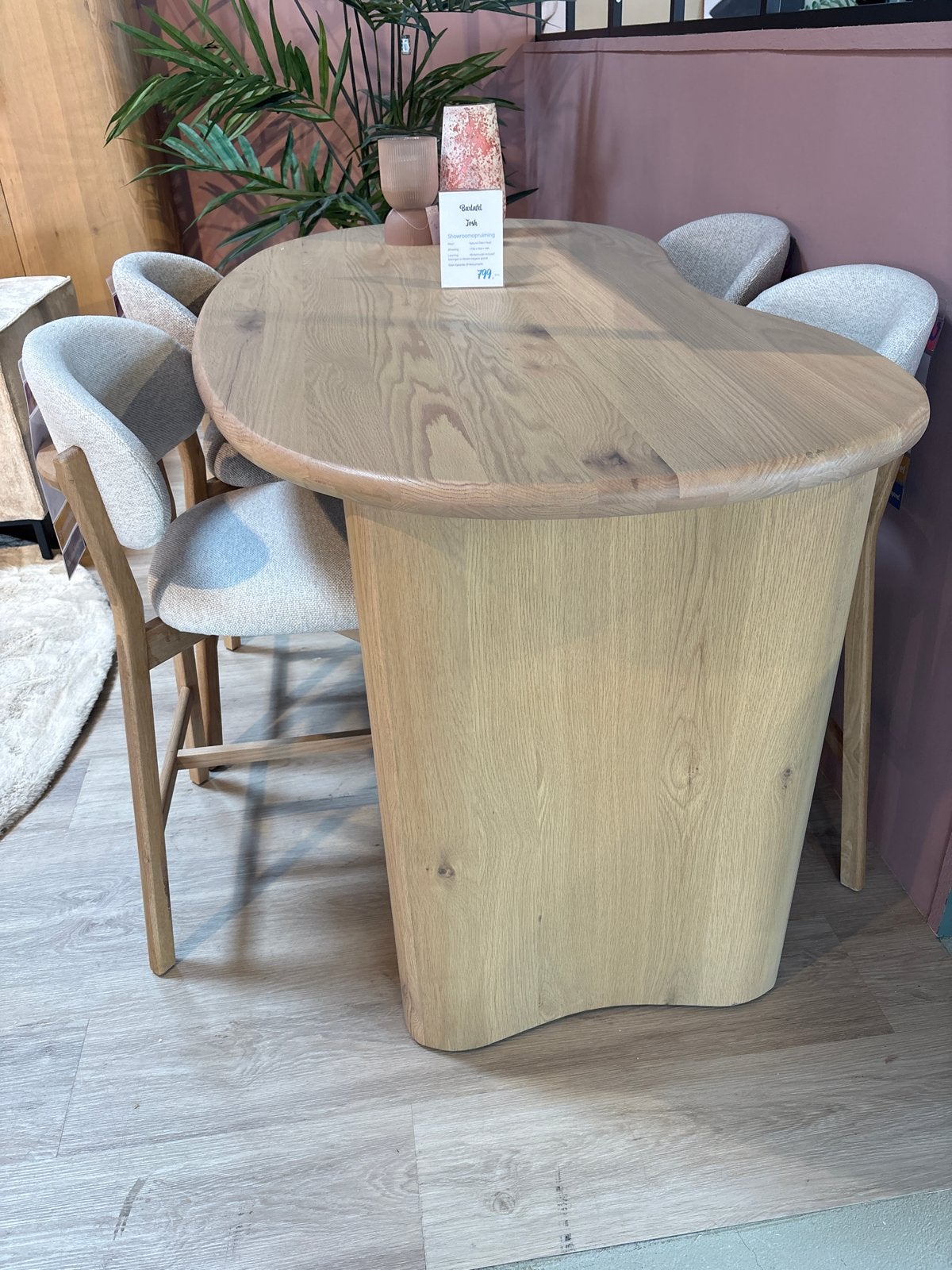Bartafel.  Josh haco, 50 tot 100 cm, 150 tot 200 cm, Eikenhout, Nieuw