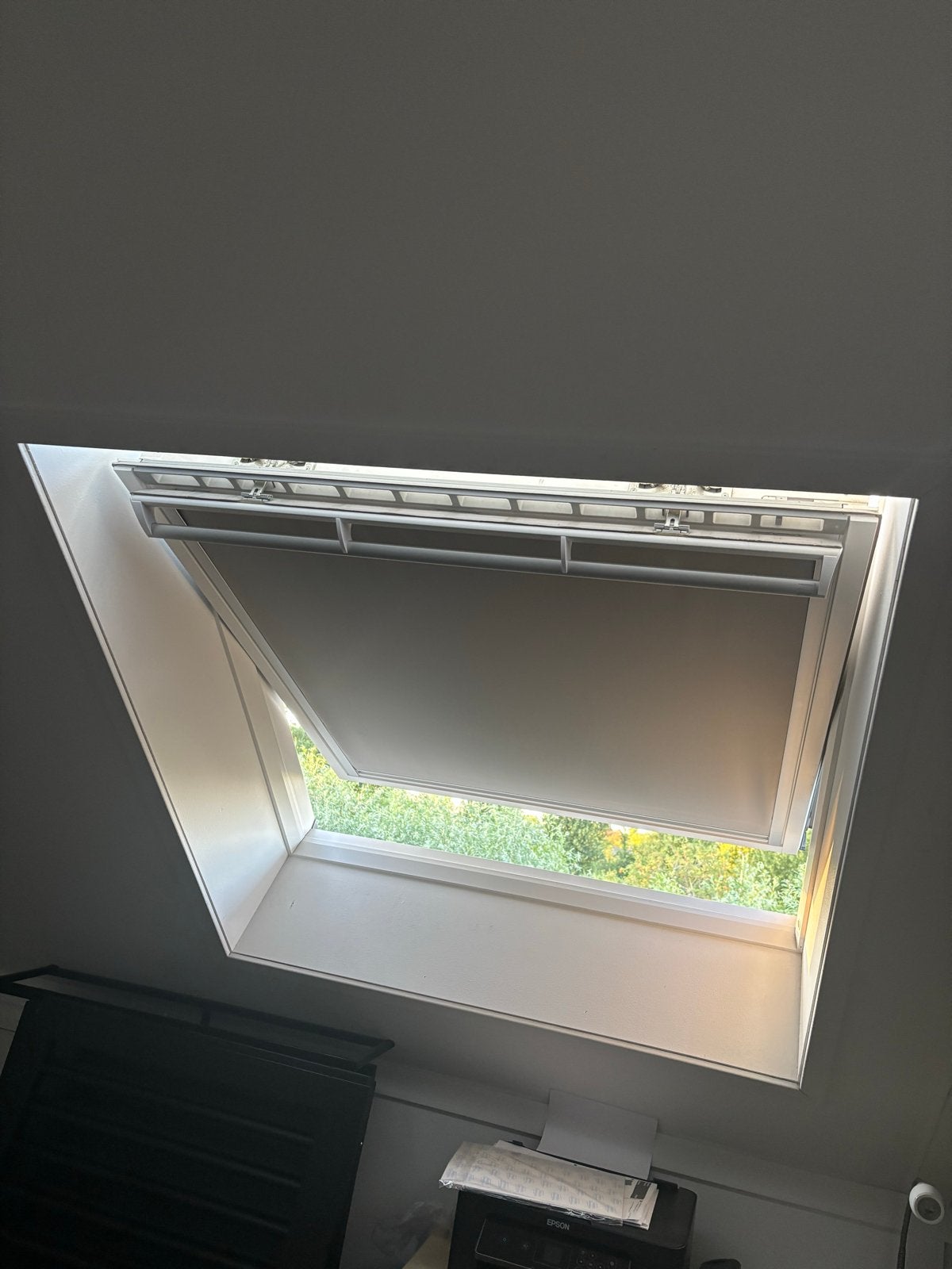 Velux GGL SK06 Dakraam - nieuwstaat met HR++ glas en gordijn, Ophalen, 80 tot 120 cm, 120 tot 160 cm, Zo goed als nieuw