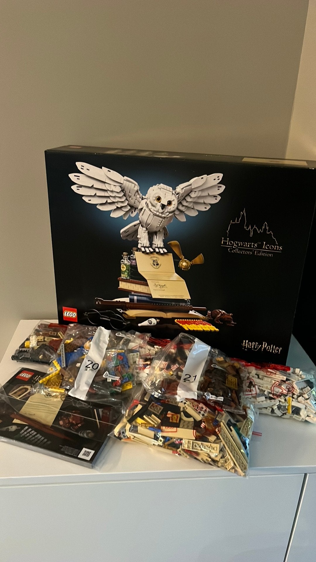 Lego Harry Potter 76391 Hogwarts Icons Collectors Edition, Kinderen en Baby's, Speelgoed | Duplo en Lego, Zo goed als nieuw, Lego