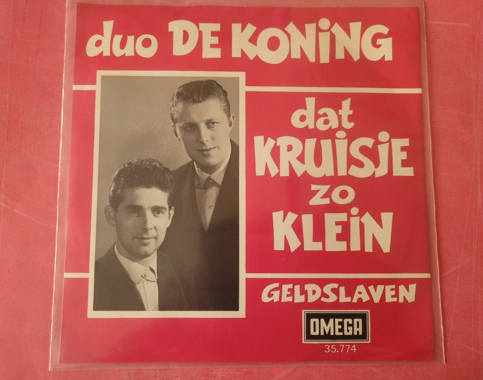 Duo de Koning - Dat kruisje zo klein - Geldslaven, Ophalen, Zo goed als nieuw, Overige formaten, Levenslied of Smartlap