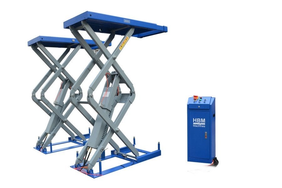 HBM 3500 KG Inbouw - Hydraulische - Schaar Hefbrug 230 Volt., Ophalen, Zo goed als nieuw