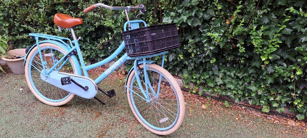Spirit Cargo Meisjesfiets Blauw 26 inch, Fietsen en Brommers, Fietsen | Meisjes, Terugtraprem, Gebruikt, Spirit Cargo, Handrem