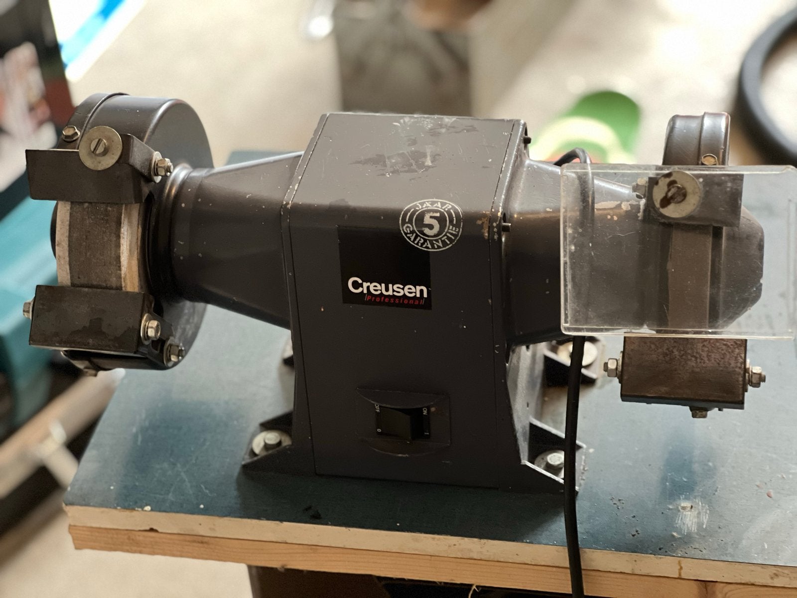 Creusen Professional Werkbankslijpmachine, Ophalen, Gebruikt, Minder dan 700 watt, Werkbankslijpmachine