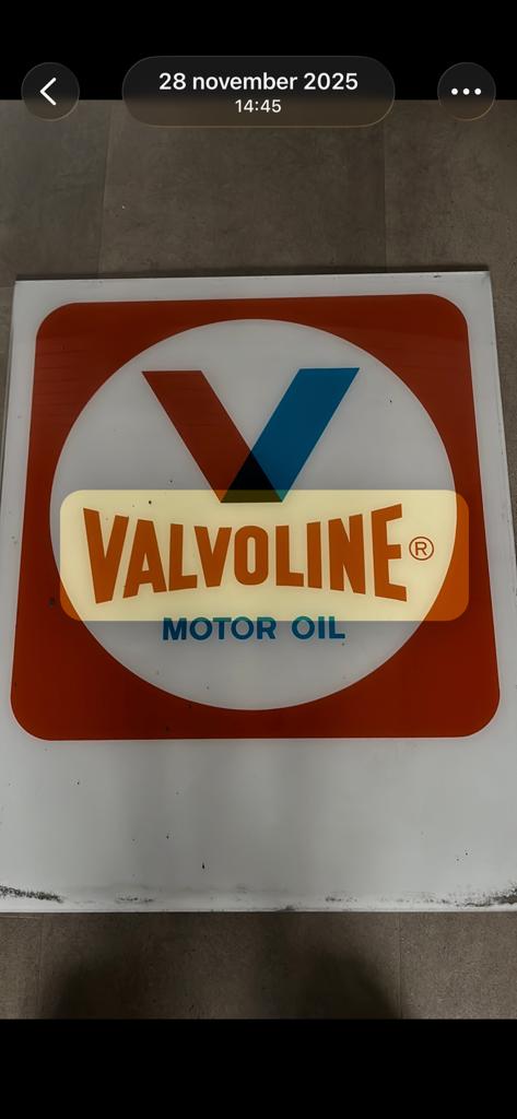Vintage Valvoline Motor Oil Reclamebord, Ophalen of Verzenden