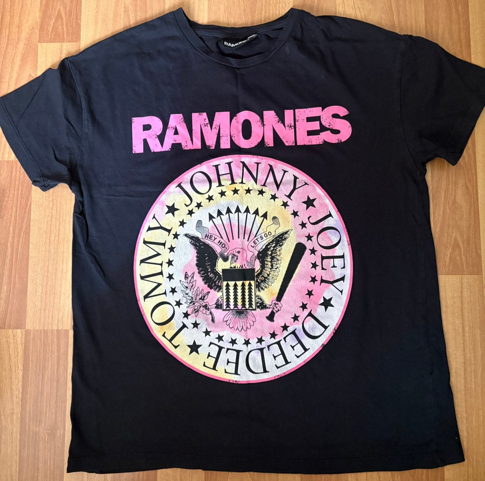 Zwart shirtje “Ramones”, maat XS, C&A, Zwart, Ophalen of Verzenden, Zo goed als nieuw, Korte mouw