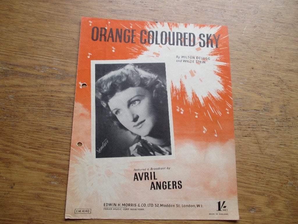 ORANGE COLOURES SKY, Muziek en Instrumenten, Bladmuziek, Gebruikt, Ophalen of Verzenden, Artiest of Componist, Populair