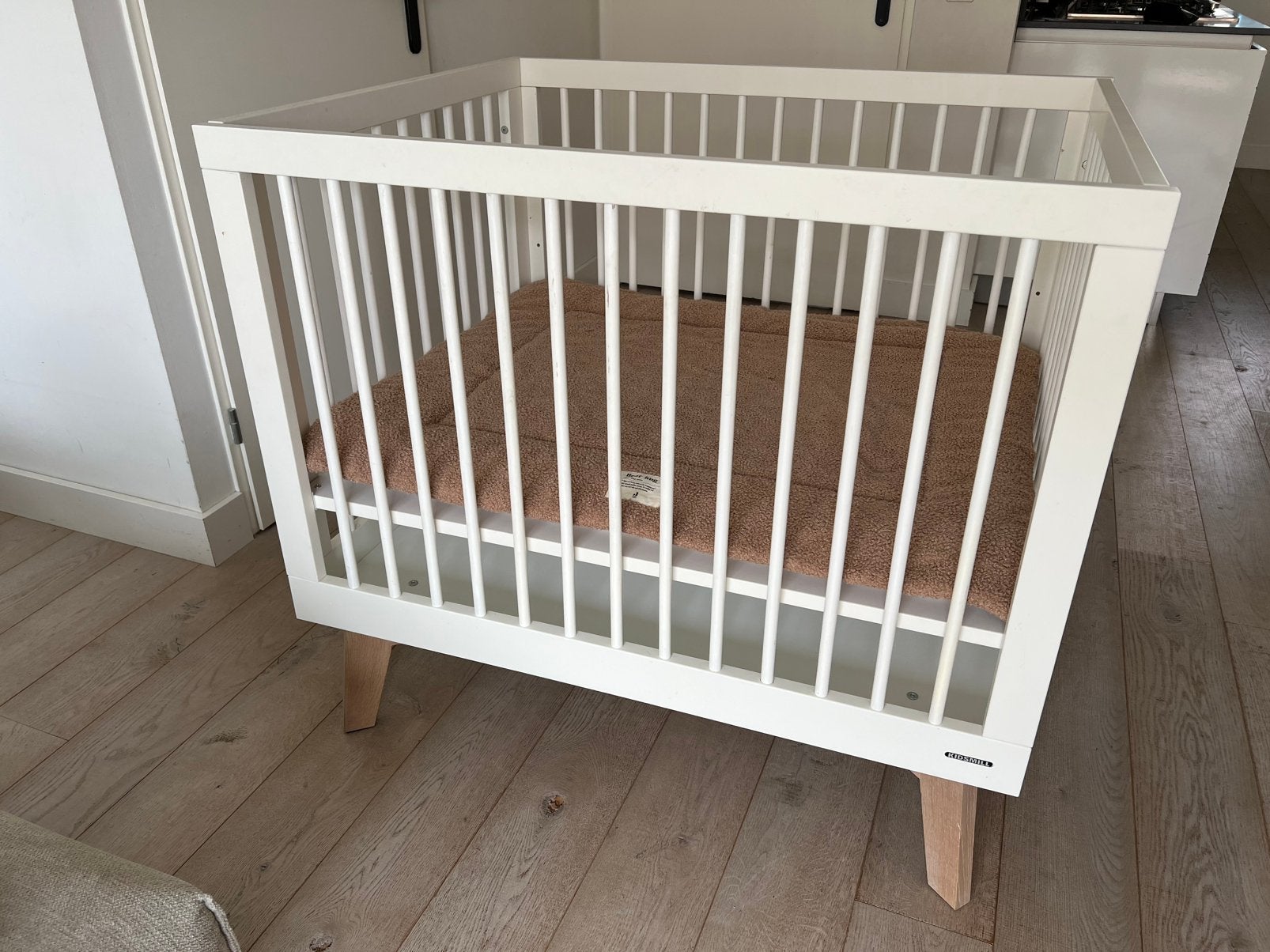 Box sixties Kidsmill wit naturel, Kinderen en Baby's, Boxen, Ophalen, Gebruikt, Rechthoekig, In hoogte verstelbaar