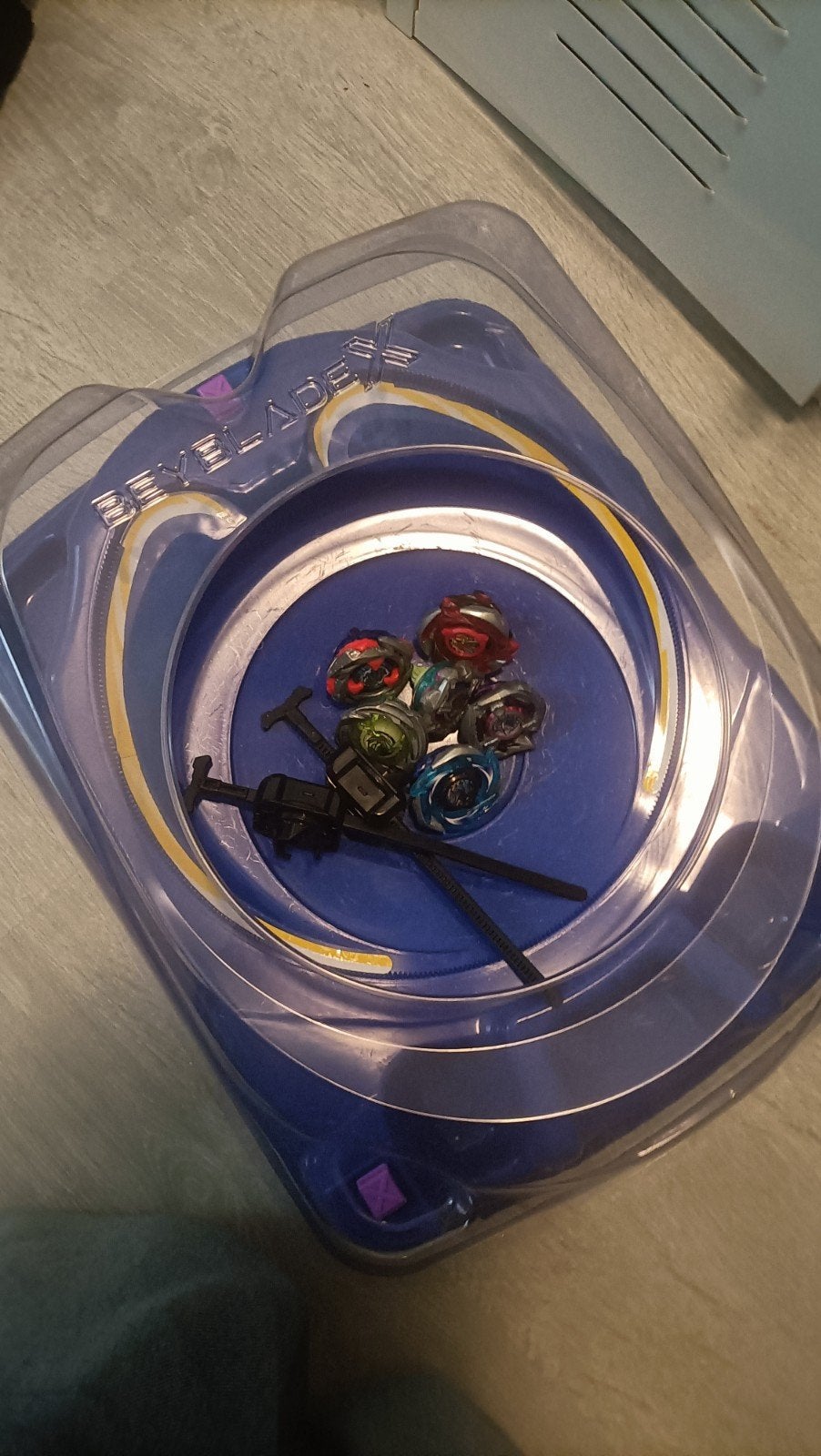 Beyblade x arena + beys, Ophalen of Verzenden, Zo goed als nieuw