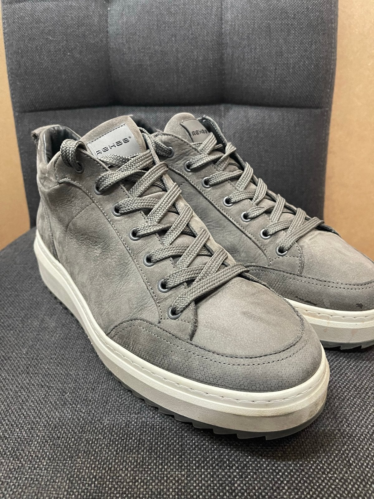 Rehab halfhoge lederen sneakers maat 46, Kleding | Heren, Overige kleuren, Verzenden, Sneakers of Gympen, Zo goed als nieuw