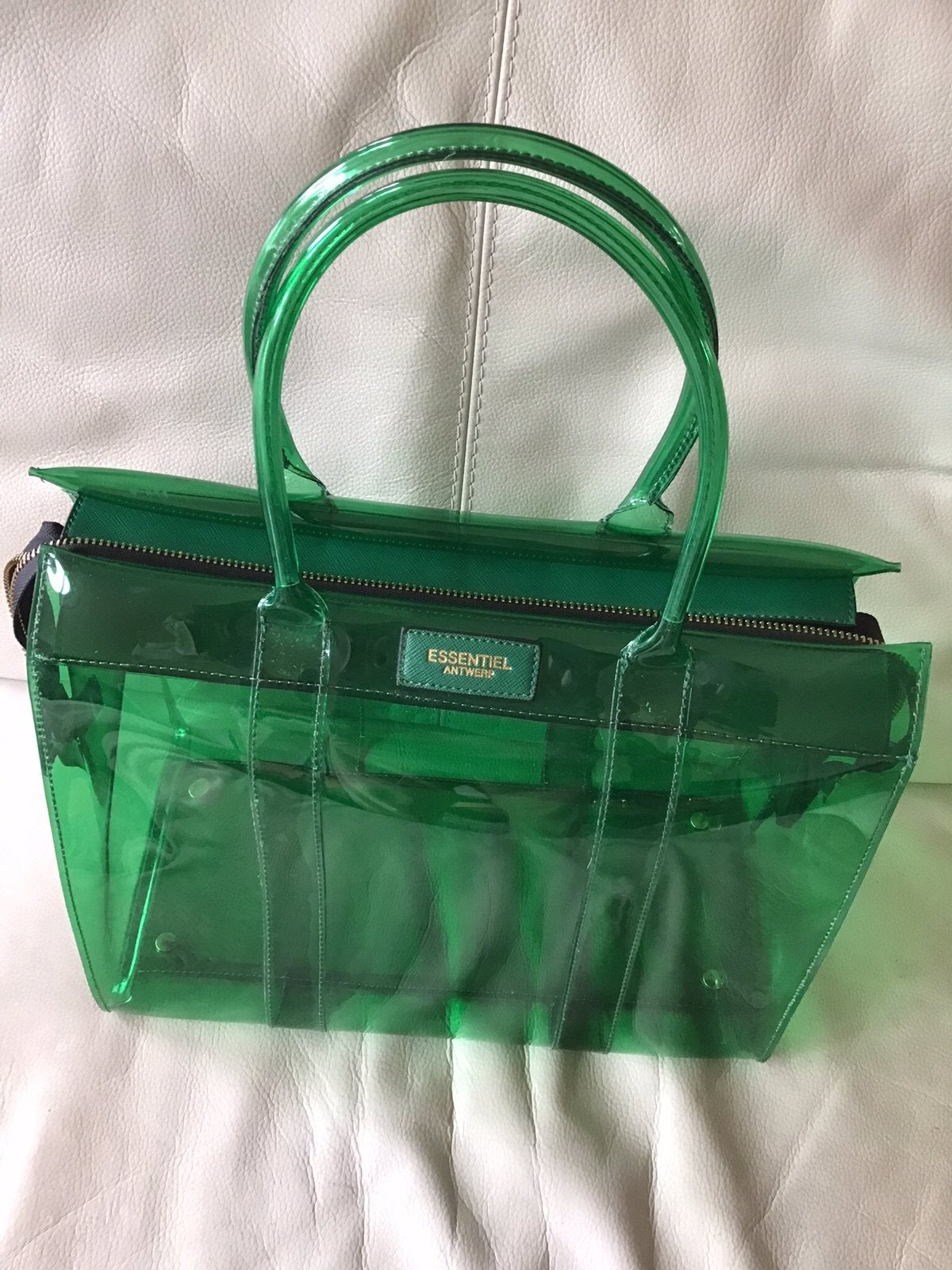 Essentiel Antwerp, Sieraden, Tassen en Uiterlijk, Tassen | Damestassen, Ophalen of Verzenden, Zo goed als nieuw, Groen, Handtas