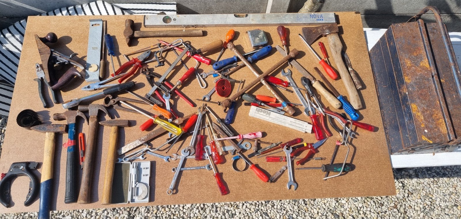 Gereedschapkist gevuld met handgereedschap, Ophalen of Verzenden, Gebruikt