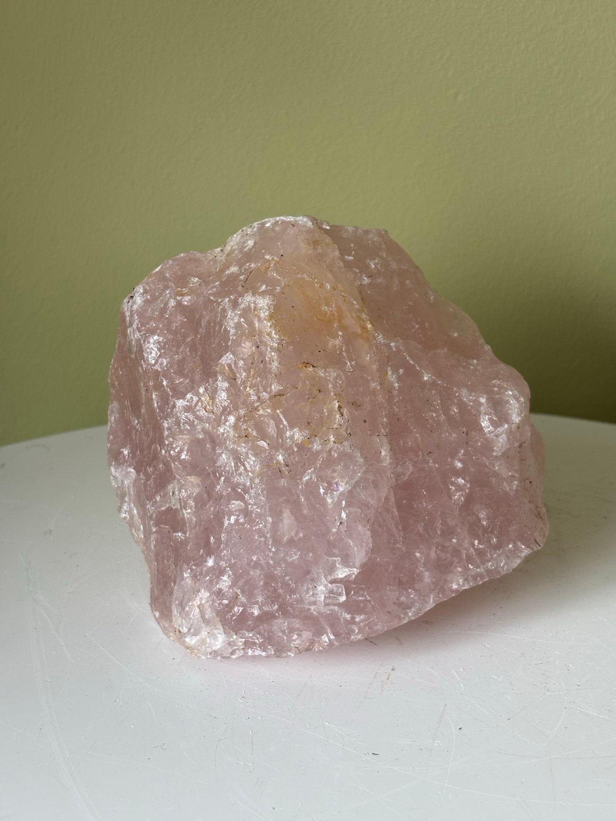 Grote ruwe Rozenkwarts Mineraal Edelsteen Mineralen 1.184kg, Ophalen of Verzenden, Mineraal