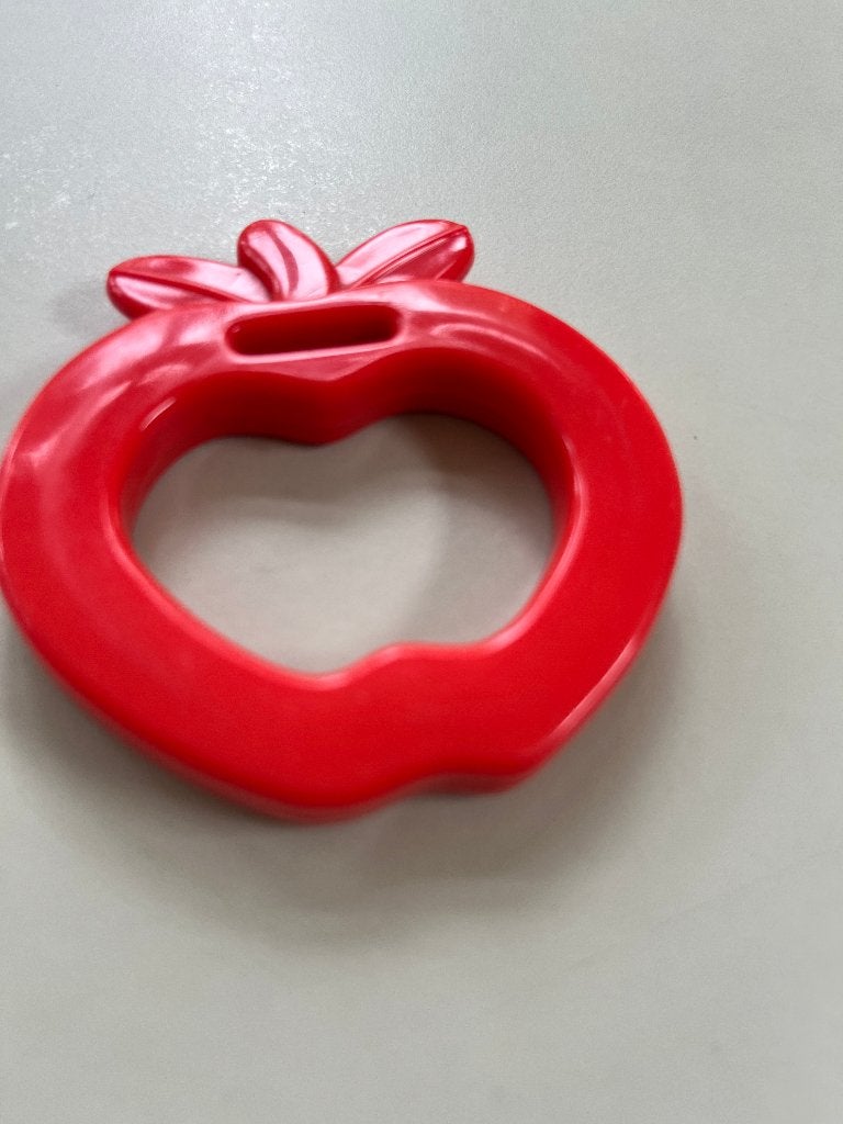 vintage hanger voor ketting of tas rood kunstof, Ophalen of Verzenden, Gebruikt, Rood, Kunststof