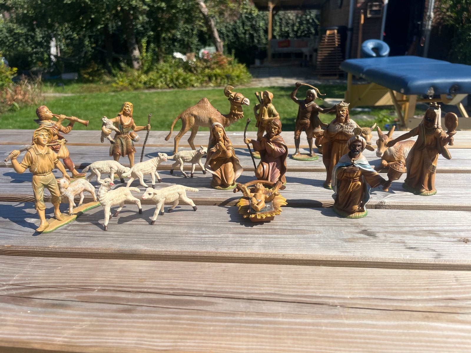 Vintage Kerststal Beelden Set - Gemaakt in Italië, Ophalen, Gebruikt, Beeld(je), Christendom | Katholiek