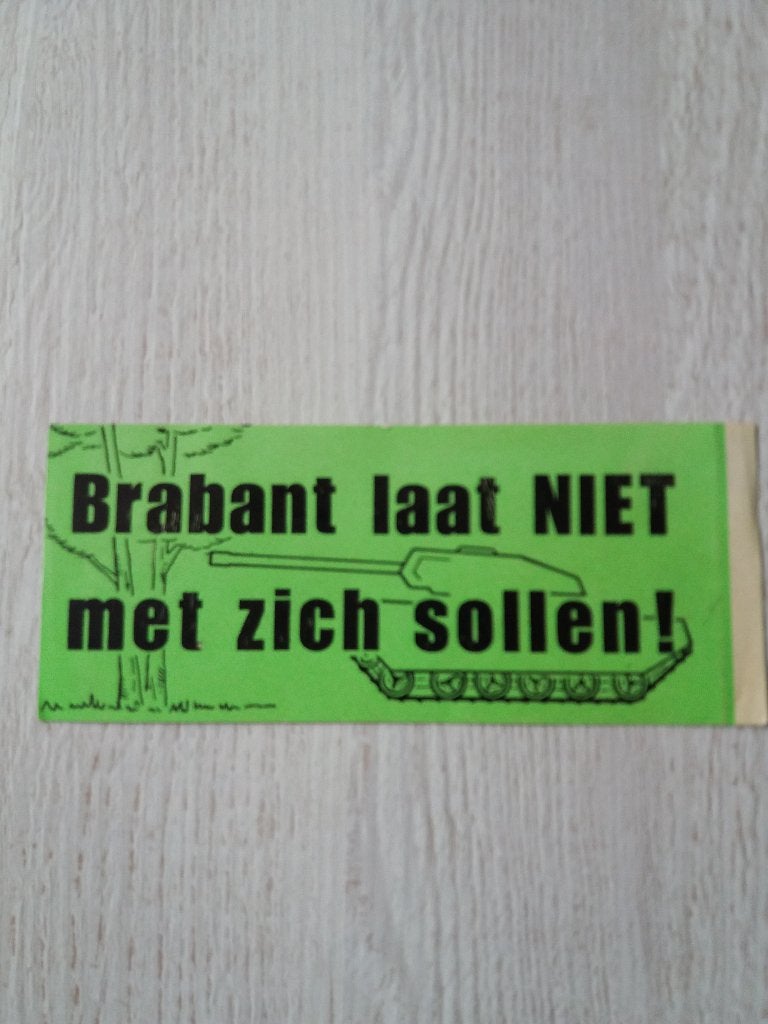 sticker Brabant laat NIET met zich sollen !, Ophalen of Verzenden, Zo goed als nieuw, Overige typen