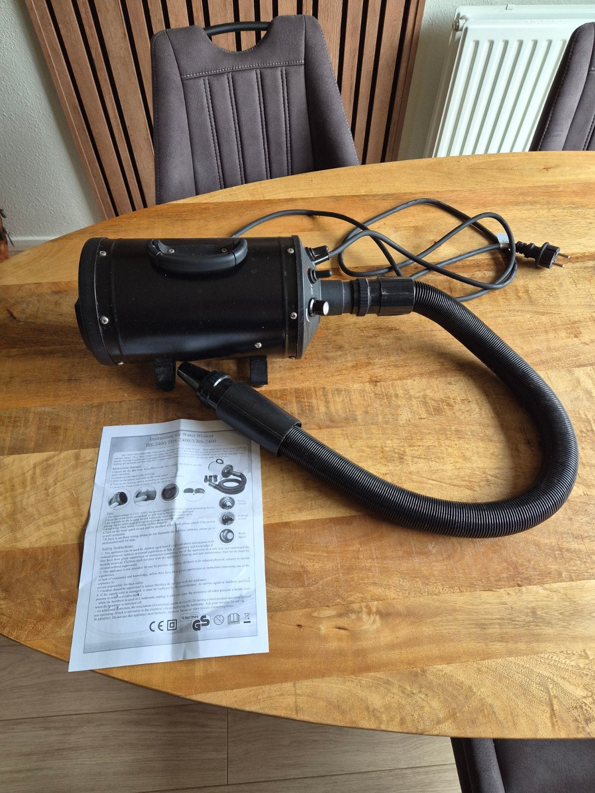 Waterblower hondenföhn BS-2400 – zeer weinig gebruikt, Dieren en Toebehoren, Honden-accessoires, Ophalen of Verzenden, Zo goed als nieuw