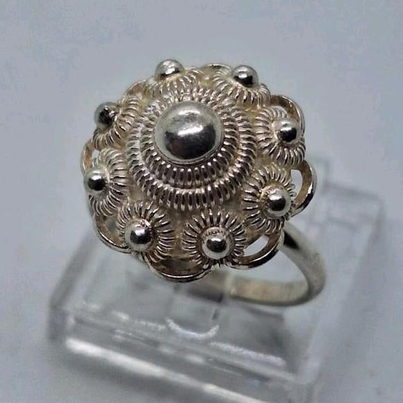 Zilveren Zeeuwse knopen ring - ringmaat 16.5, Gebruikt, Ophalen of Verzenden, Kleiner dan 17, Dame