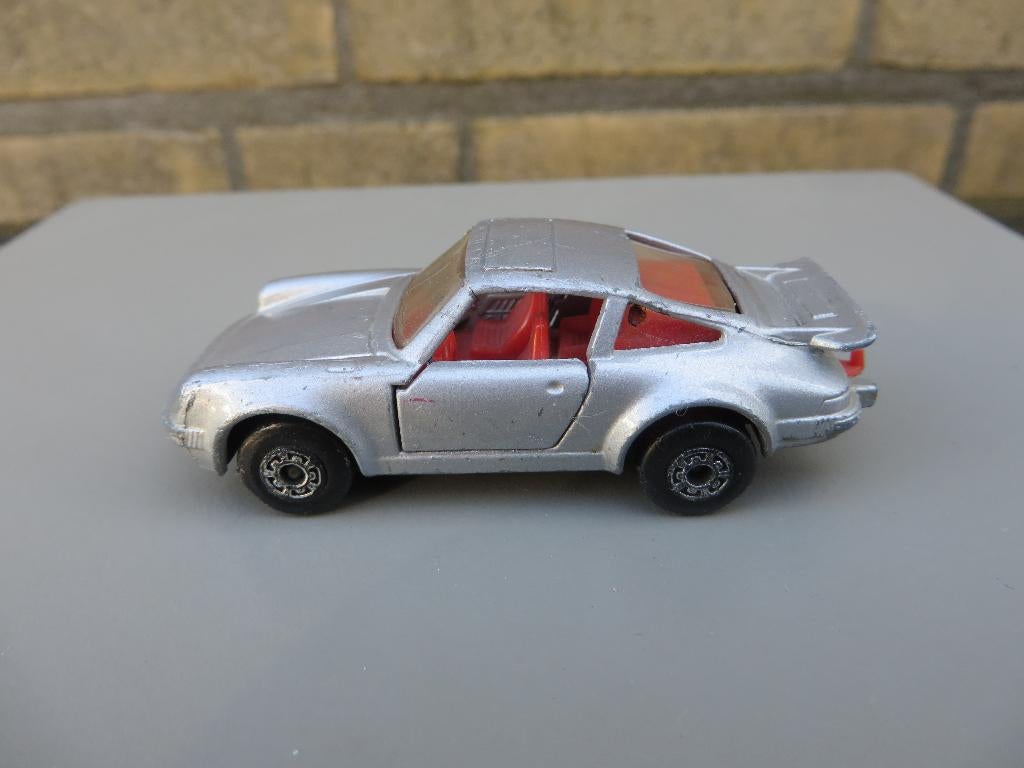 Matchbox Porsche 911 TURBO zilver, Ophalen of Verzenden, Gebruikt, Auto