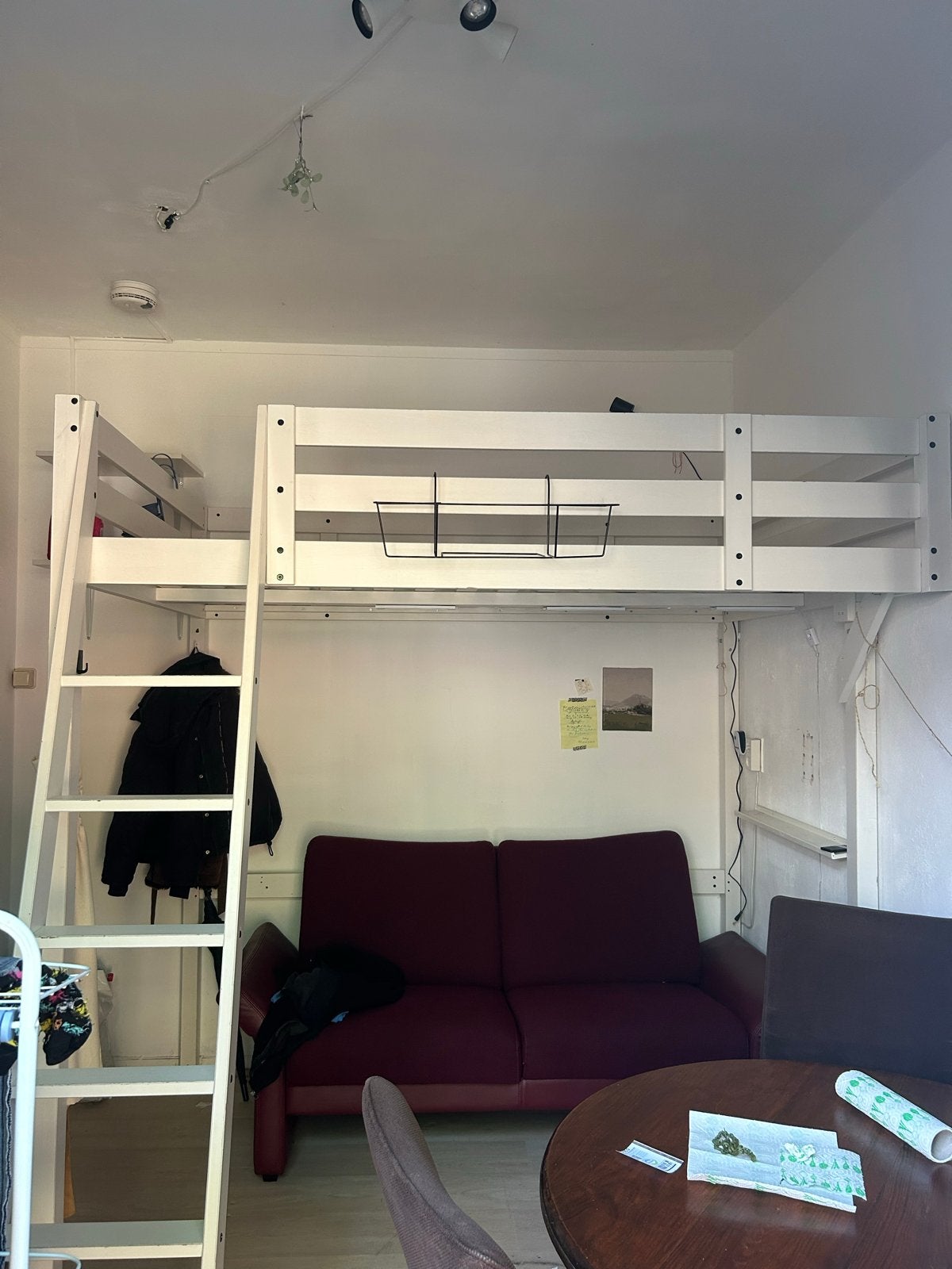 hoogslaper wit ikea 140x200, Ophalen, Hoogslaper, Tweepersoons, 140 cm