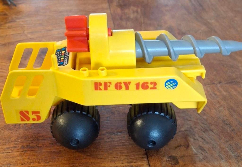 Vintage Playmobil 3537 Geel Ruimtevoertuig Boor S5 RF6Y162, Ophalen of Verzenden, Gebruikt, Los playmobil