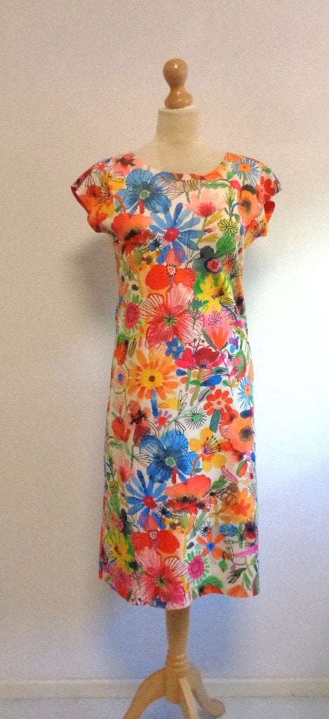 jurk lizzy reversible, Maat 38/40 (M), Knielengte, Meerkleurig, Verzenden