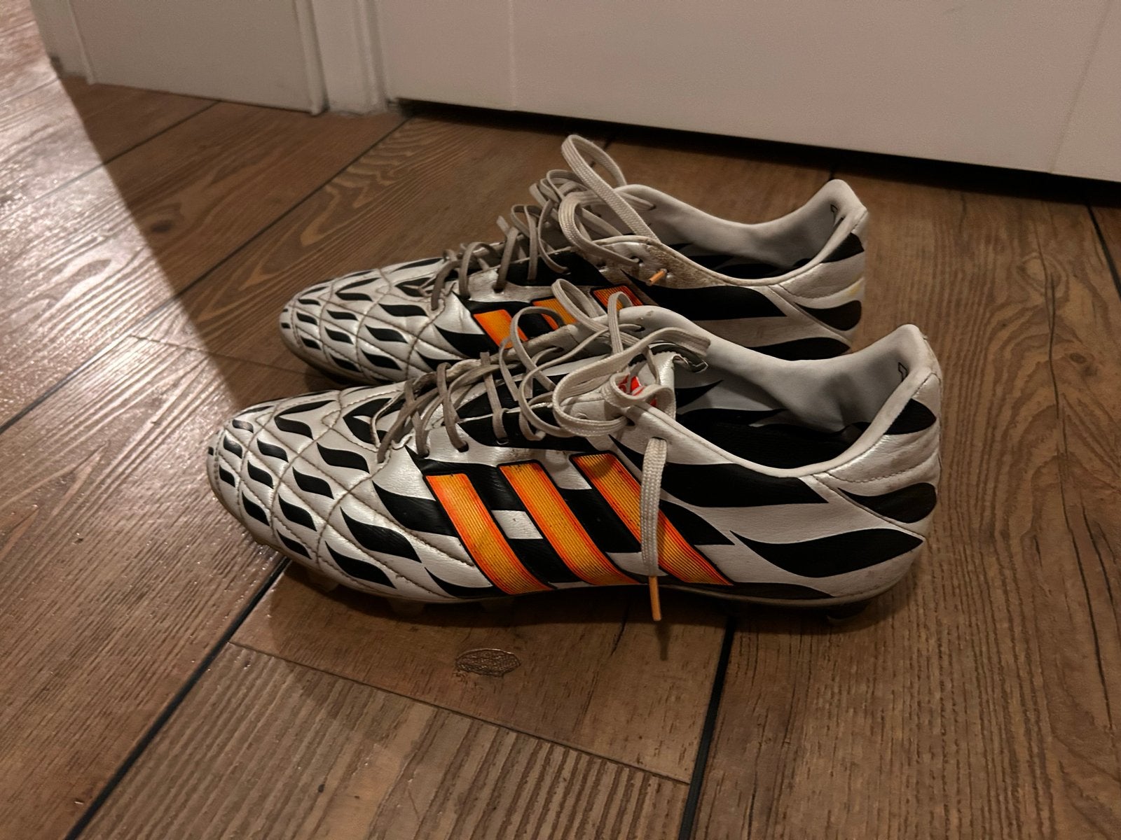 Leren Voetbalschoenen Adidas 11 pro mt 46 - Collectors Item, Ophalen of Verzenden, Zo goed als nieuw, Schoenen